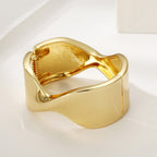 ACOOE 18K Large Glossy Gold Bracelet 15 - ACOOE