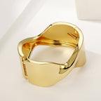 ACOOE 18K Large Glossy Gold Bracelet 15 - ACOOE
