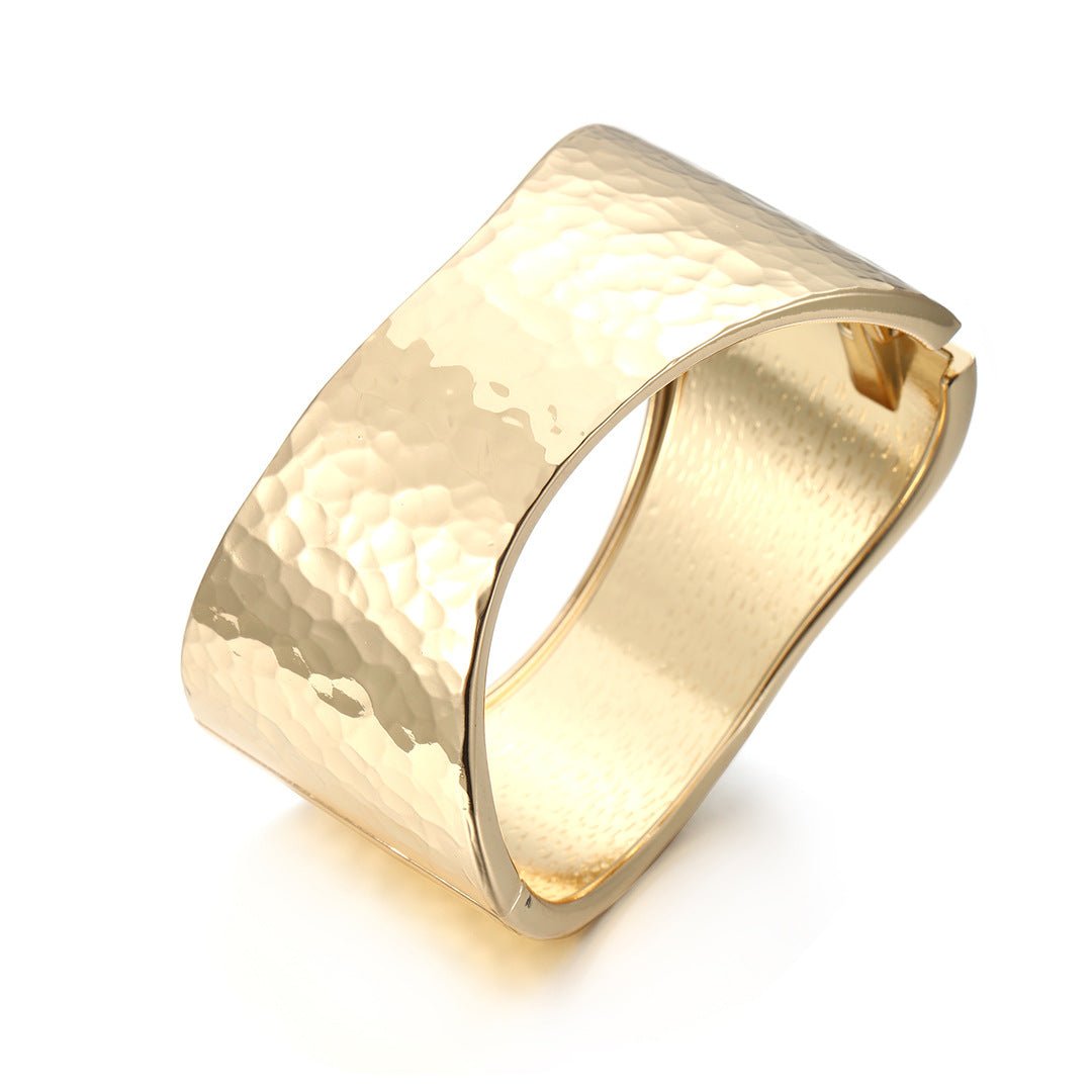 ACOOE 18K Large Glossy Gold Bracelet 17 - ACOOE