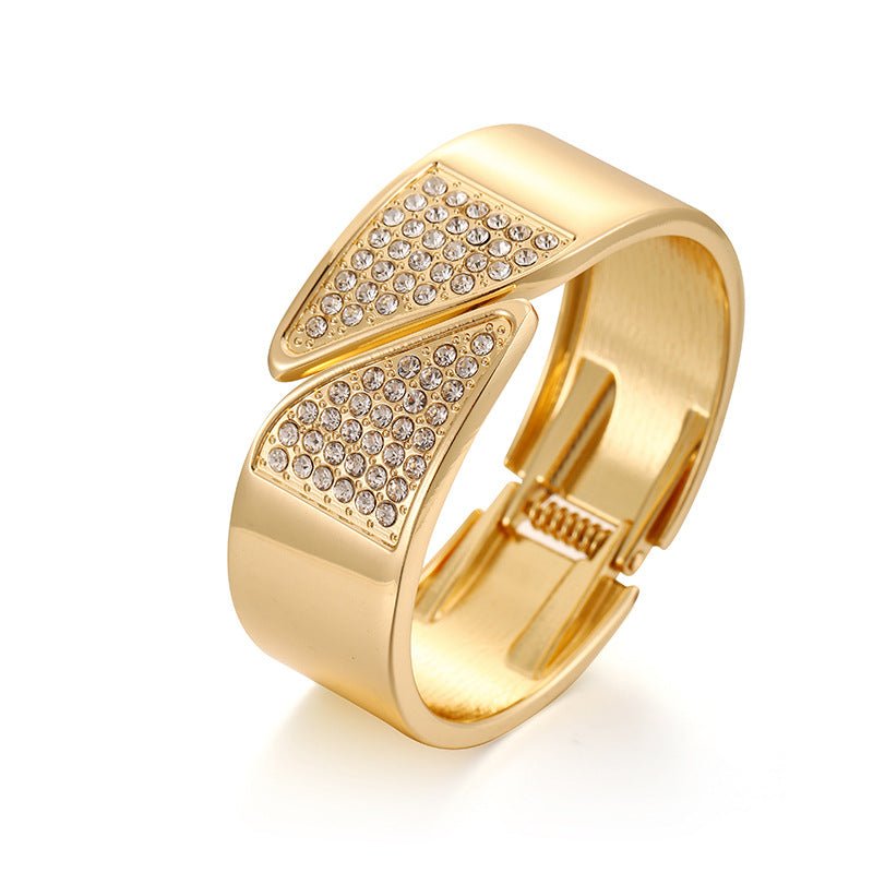 ACOOE 18K Large Glossy Gold Bracelet 27 - ACOOE