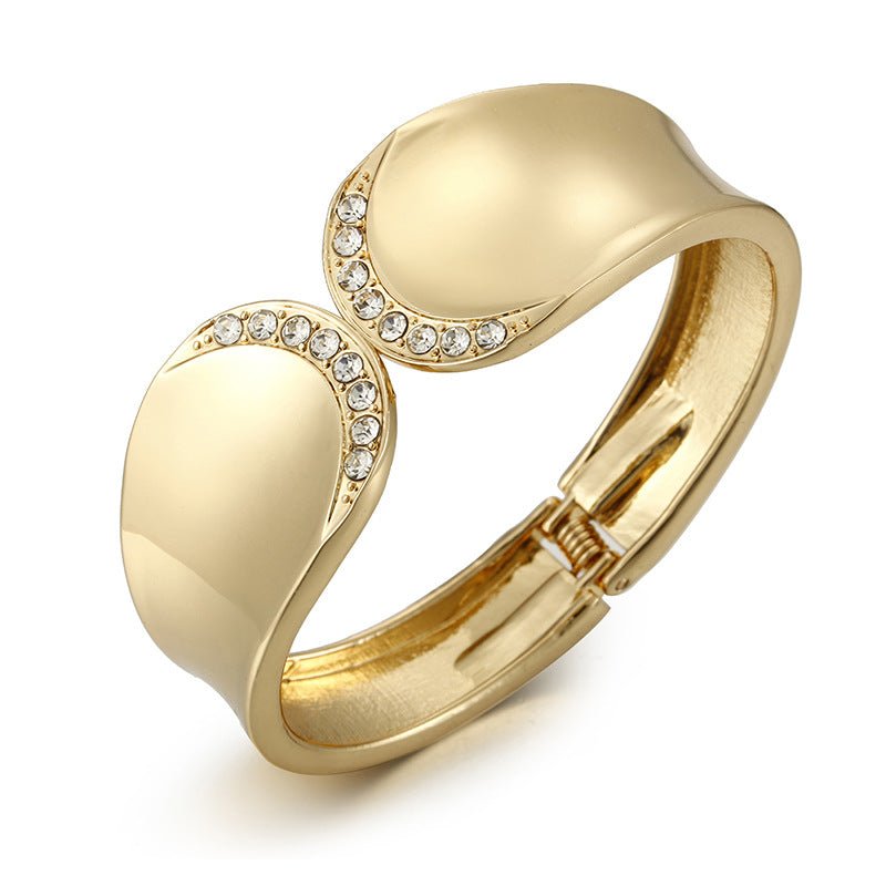 ACOOE 18K Large Glossy Gold Bracelet 28 - ACOOE