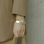 ACOOE 18K Large Glossy Gold Bracelet 28 - ACOOE