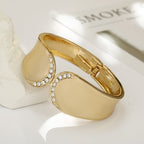 ACOOE 18K Large Glossy Gold Bracelet 28 - ACOOE