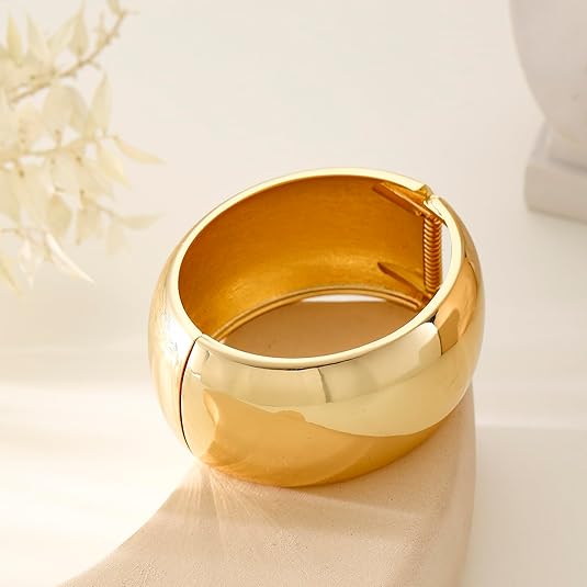 ACOOE Chunky Gold Bangle Bracelets 01 - ACOOE