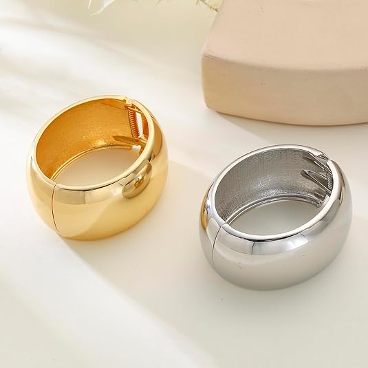 ACOOE Chunky Gold Bangle Bracelets 01 - ACOOE