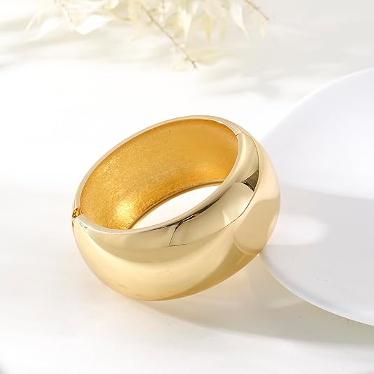 ACOOE Chunky Gold Bangle Bracelets 01 - ACOOE