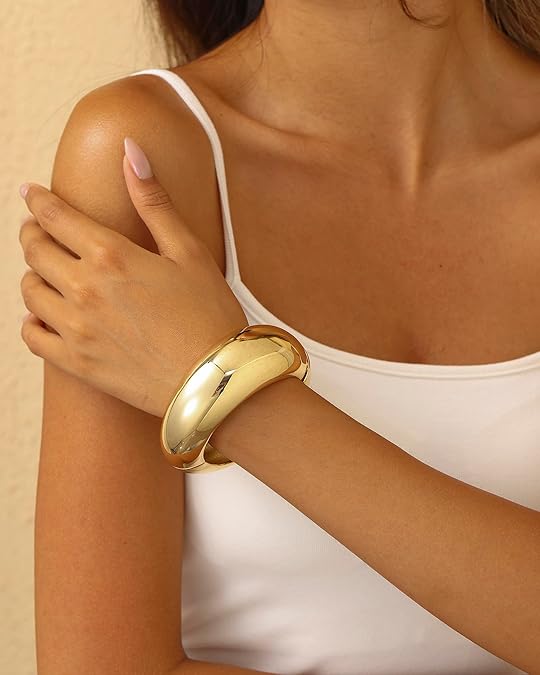 ACOOE Chunky Gold Bangle Bracelets 02 - ACOOE