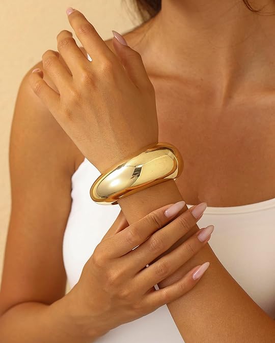 ACOOE Chunky Gold Bangle Bracelets 02 - ACOOE