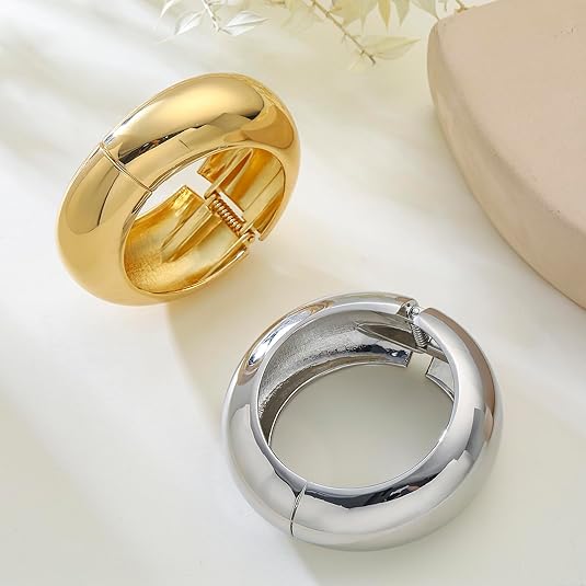 ACOOE Chunky Gold Bangle Bracelets 02 - ACOOE