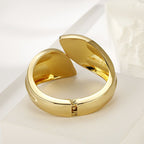 ACOOE Chunky Gold Bangle Leaf Bracelets 04 - ACOOE