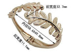 ACOOE Chunky Gold Bangle Leaf Bracelets for Women 02 - ACOOE
