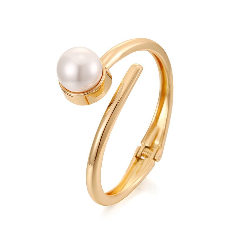 ACOOE Gold - Plated Pearl Bracelet Jewelry 01 - ACOOE