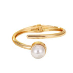 ACOOE Gold - Plated Pearl Bracelet Jewelry 01 - ACOOE