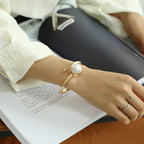 ACOOE Gold - Plated Pearl Bracelet Jewelry 01 - ACOOE