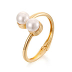 ACOOE Gold - Plated Pearl Bracelet Jewelry 02 - ACOOE