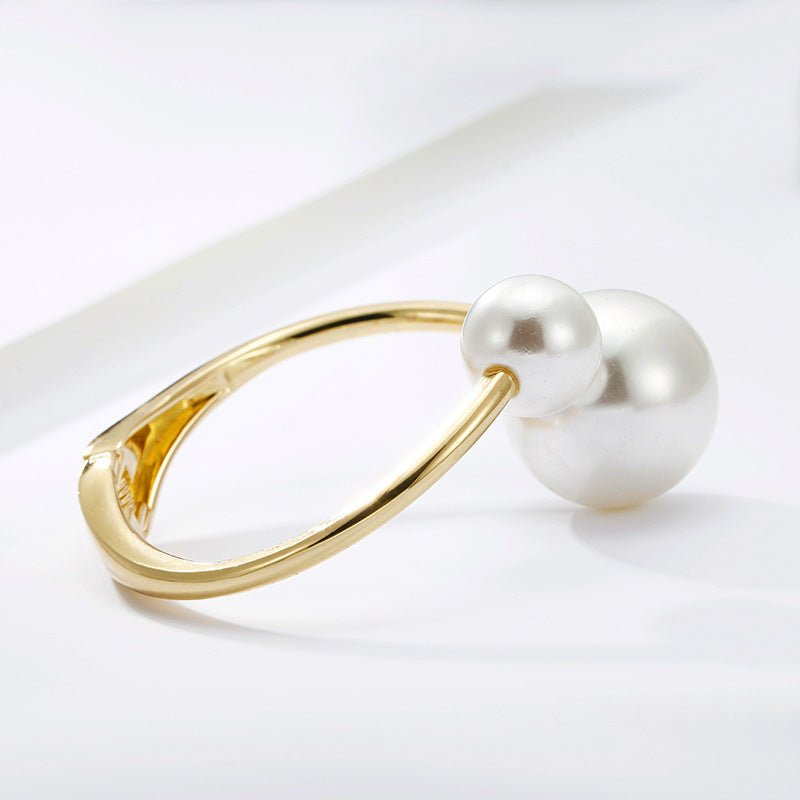ACOOE Gold - Plated Pearl Bracelet Jewelry 03 - ACOOE