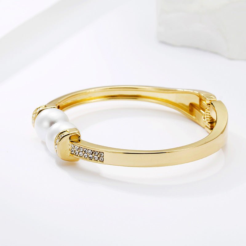 ACOOE Gold - Plated Pearl Bracelet Jewelry 04 - ACOOE