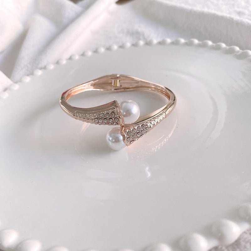 ACOOE Gold - Plated Pearl Bracelet Jewelry 05 - ACOOE