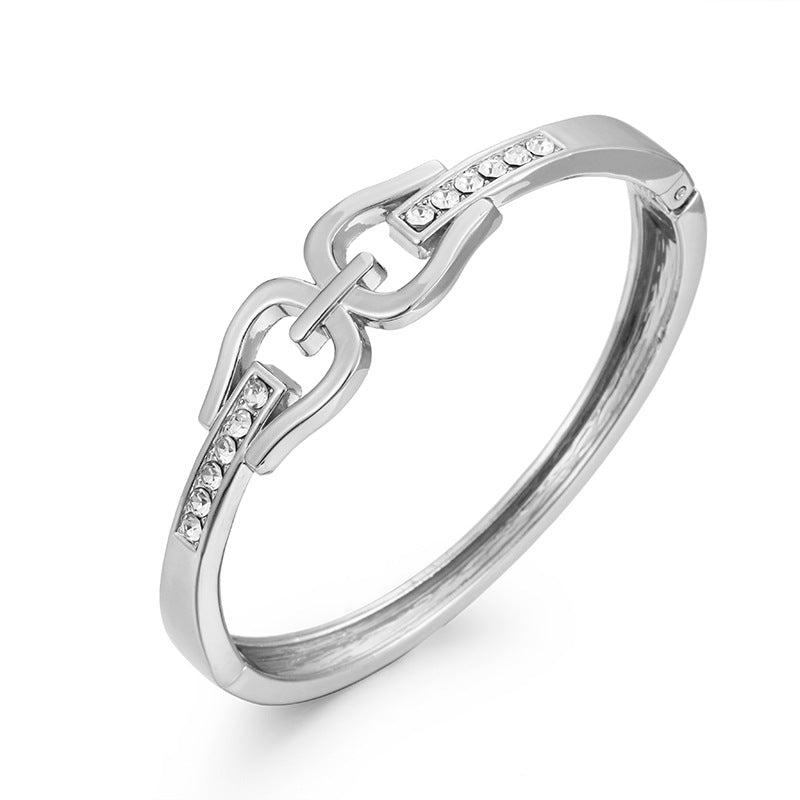 ACOOE Gold Titanium Steel Diamond Bracelet 01 - ACOOE