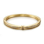 ACOOE Gold Titanium Steel Diamond Bracelet 04 - ACOOE