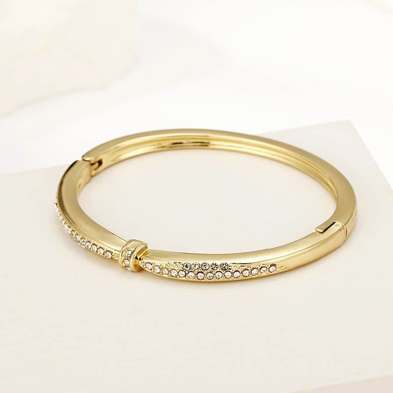 ACOOE Gold Titanium Steel Diamond Bracelet 04 - ACOOE
