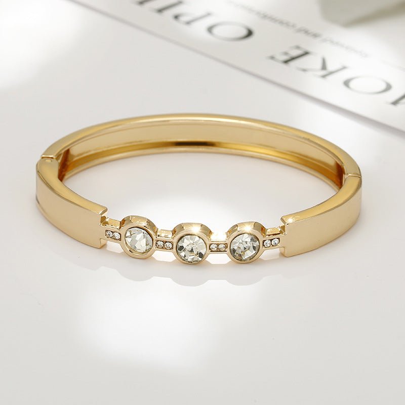 ACOOE Gold Titanium Steel Diamond Bracelet 06 - ACOOE