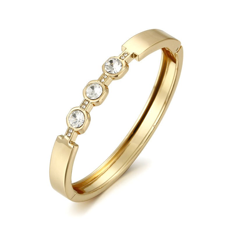 ACOOE Gold Titanium Steel Diamond Bracelet 06 - ACOOE