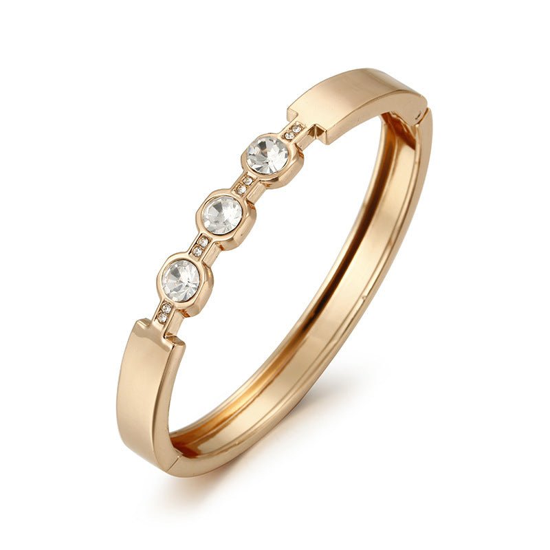 ACOOE Gold Titanium Steel Diamond Bracelet 06 - ACOOE