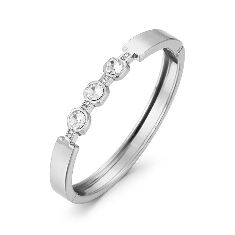 ACOOE Gold Titanium Steel Diamond Bracelet 06 - ACOOE