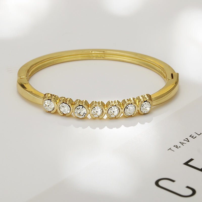 ACOOE Gold Titanium Steel Diamond Bracelet 08 - ACOOE