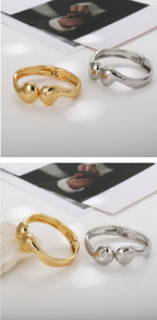 ACOOE Gold Waterdrop Bangle for Women 06 - ACOOE