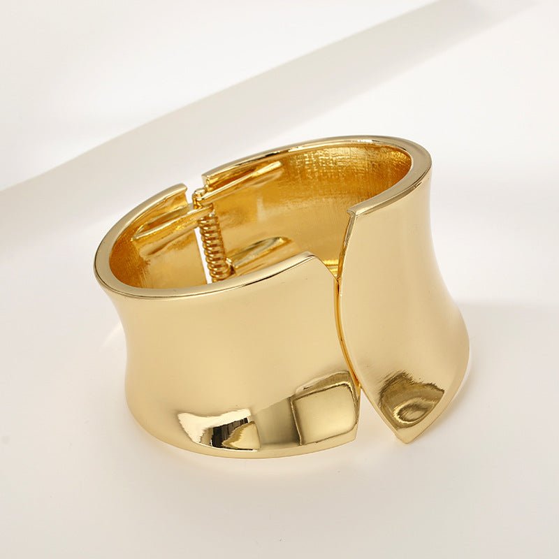 ACOOE Large Glossy Gold Bracelet 10 - ACOOE