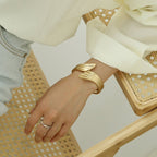 ACOOE Large Glossy Gold Bracelet 24 - ACOOE