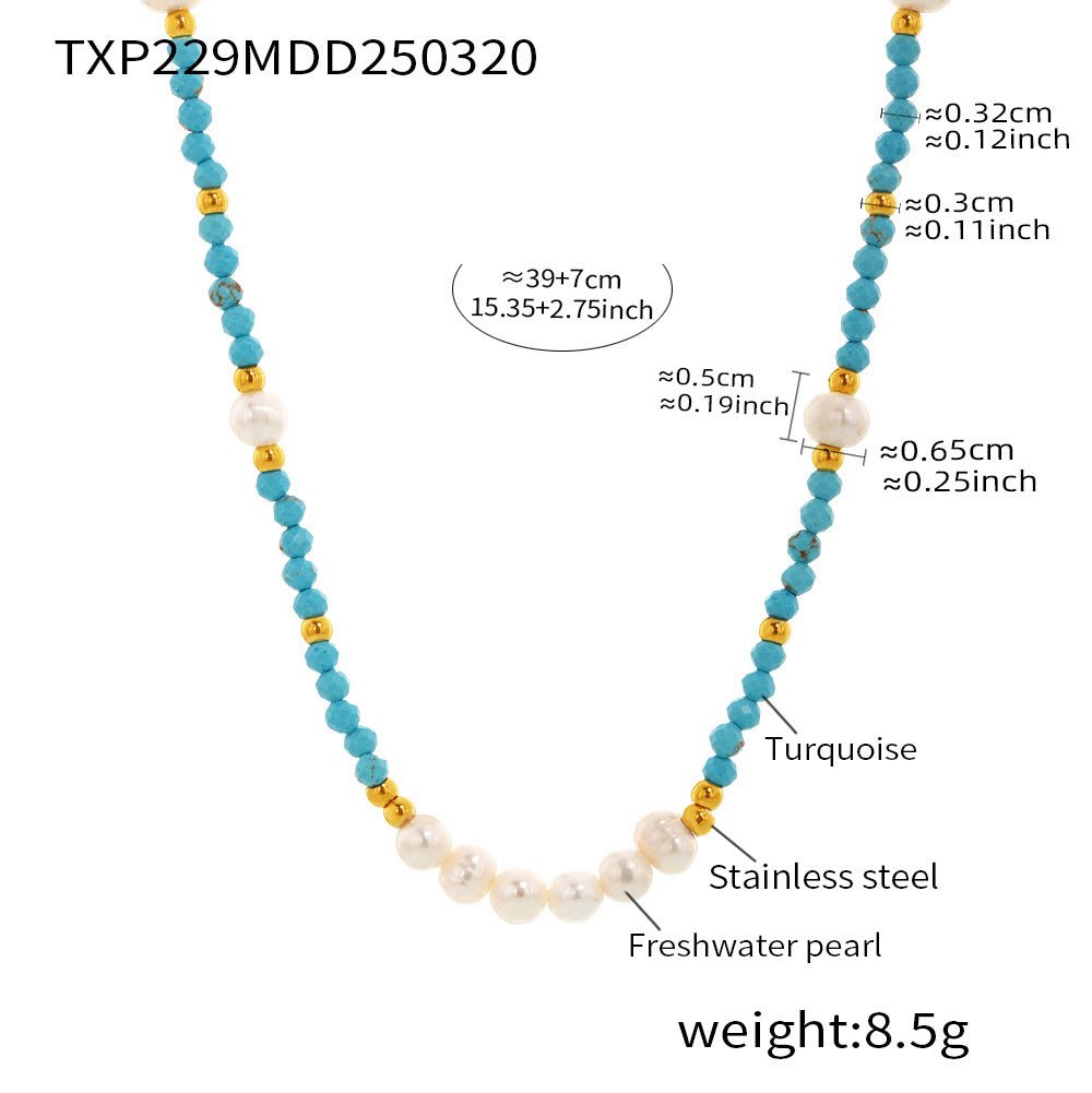 ACOOE Luxury Layered Pearl Necklace and Bracelet Set - ACOOE