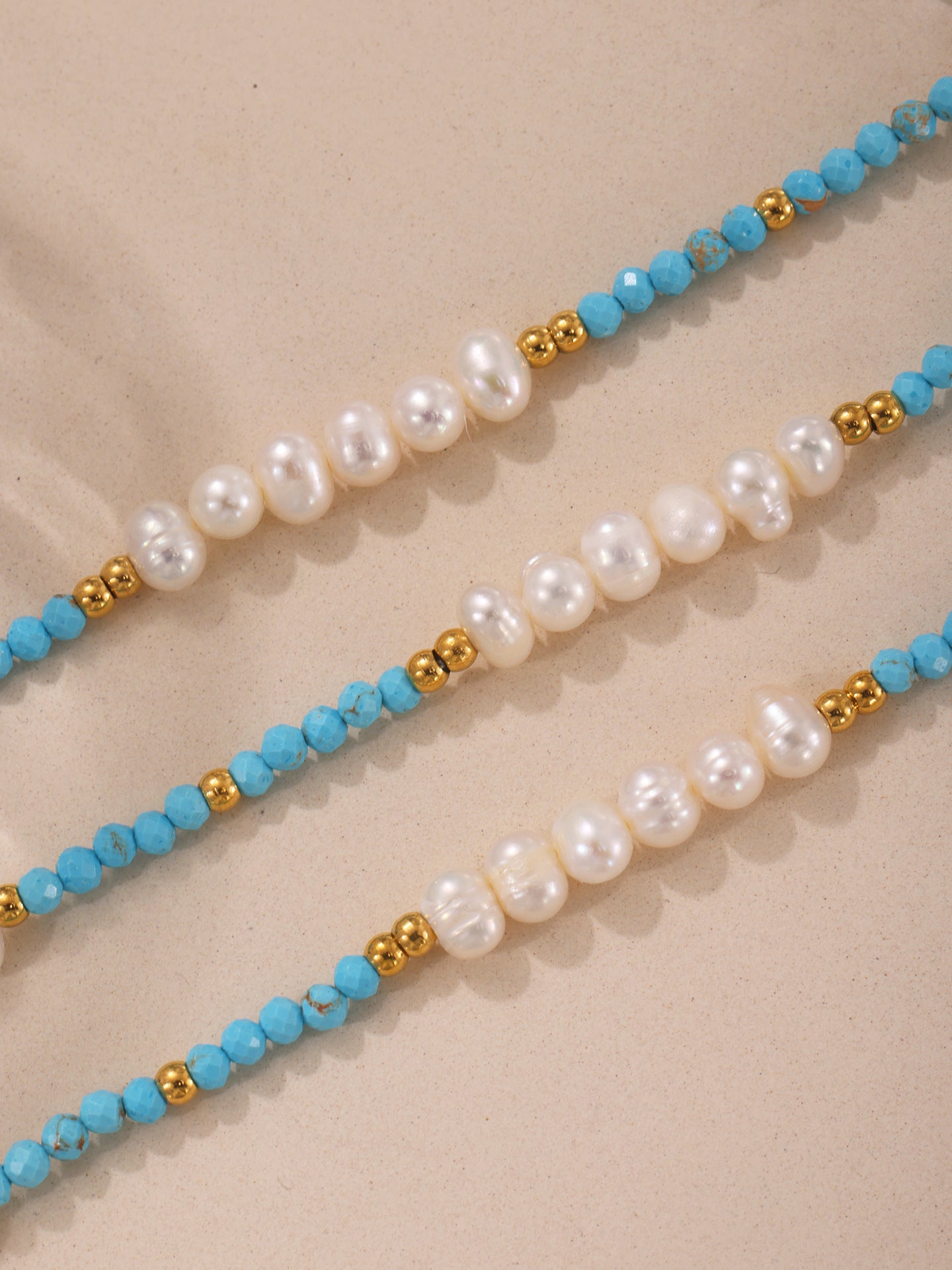 ACOOE Luxury Layered Pearl Necklace and Bracelet Set - ACOOE