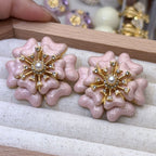 ACOOE S925 Silver flower Vintage Earrings - ACOOE