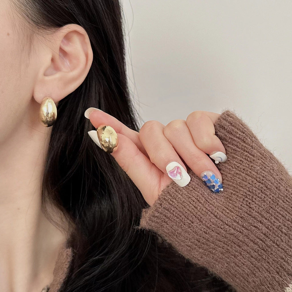 ACOOE S925 Silver Gold Vintage Earrings - ACOOE