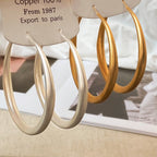 ACOOE S925 Silver Simple Circle Earrings - ACOOE