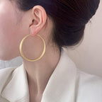 ACOOE S925 Silver Simple Circle Earrings - ACOOE