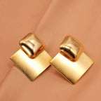 ACOOE S925 Silver Simple Square Earrings - ACOOE