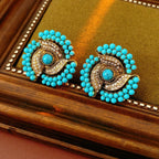 ACOOE S925 Silver Vintage Bule Earrings - ACOOE