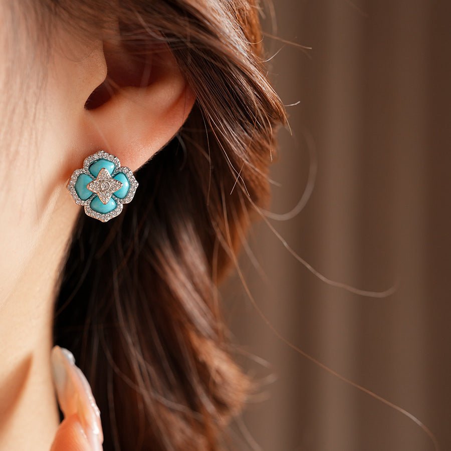 ACOOE S925 Silver Vintage Earringssimple Fashion - ACOOE