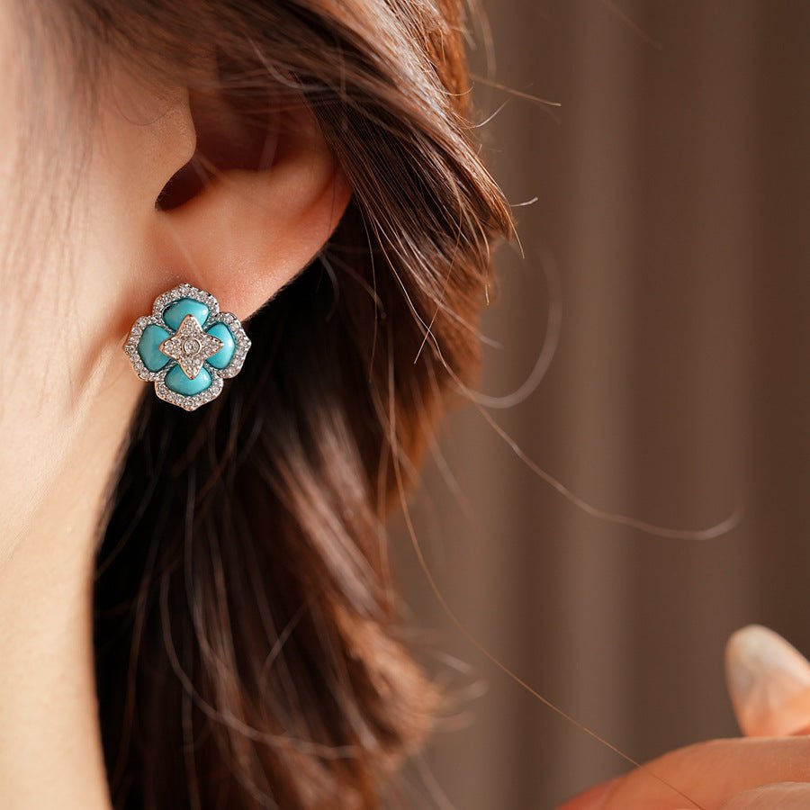 ACOOE S925 Silver Vintage Earringssimple Fashion - ACOOE