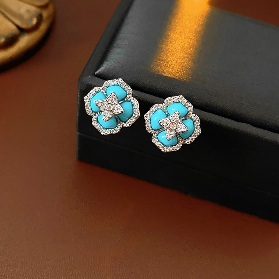 ACOOE S925 Silver Vintage Earringssimple Fashion - ACOOE