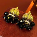 Distressed Metal Round Beads Vintage Earrings - ACOOE
