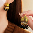 Distressed Metal Round Beads Vintage Earrings - ACOOE