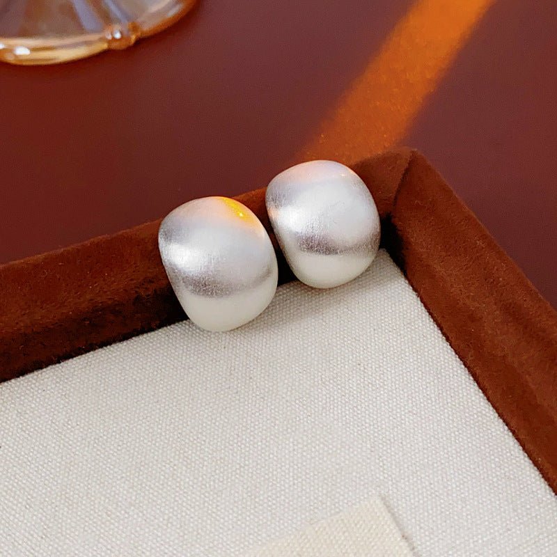 Gold Plated Silver Needle Round Studs - ACOOE