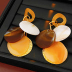 Milad Style Silver Needle Round Tassel Earrings - ACOOE