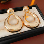 S925 Retro Silver Needle Geometric Earrings - ACOOE