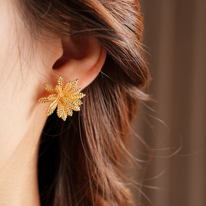 S925 Silver 3D Wheat Earrings - ACOOE